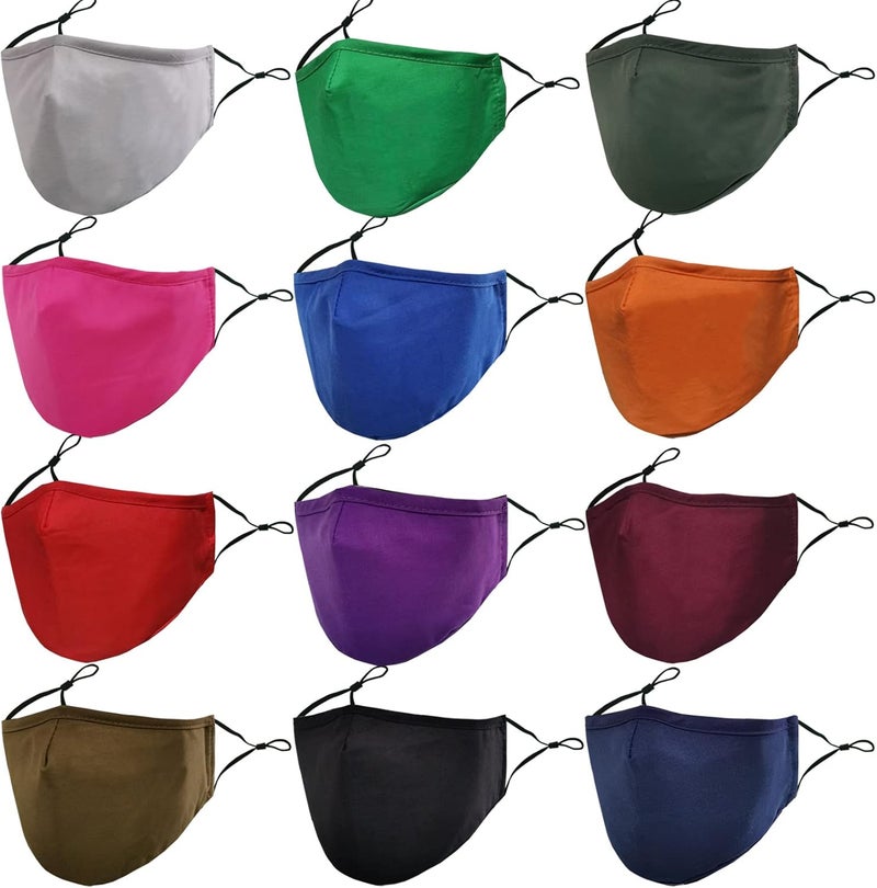 MAZJOYDAY Store Washable Reusable Cloth Face Masks for Women Men - Breathable Face Mask with Nose Wire and Filter Pocket for Adult - Image 1